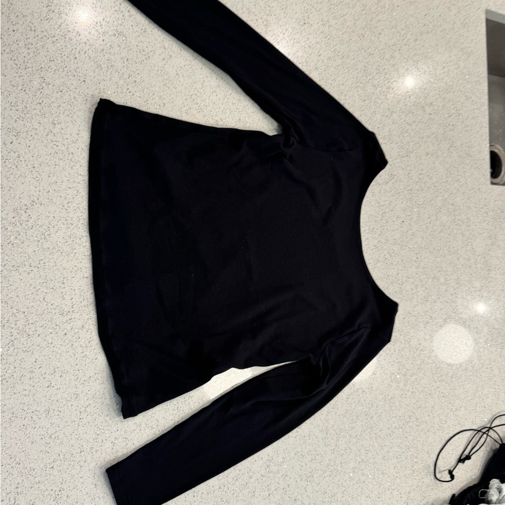 Elegant Black Long Sleeve Top